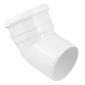 135 Soil Pipe Bend Socket / Spigot (White)