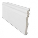 White 95mm PVC Skirting Board (5m) Collection Only