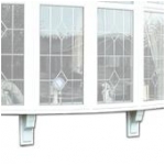 Bow Canopy Base Deeplas White (Collection Only)